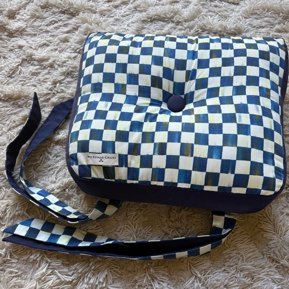 MacKenzie-Childs Royal Check Chair Cushion - Picture 6 of 6